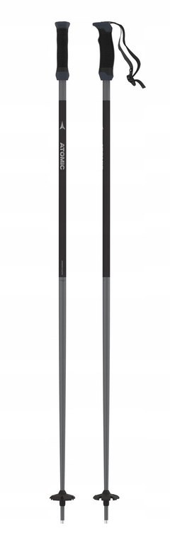 Kijki kije narciarskie zjazdowe AMT SQS W Black Atomic czarne 110 cm Kijki kije narciarskie zjazdowe AMT SQS W Black Atomic czarne 110 cm